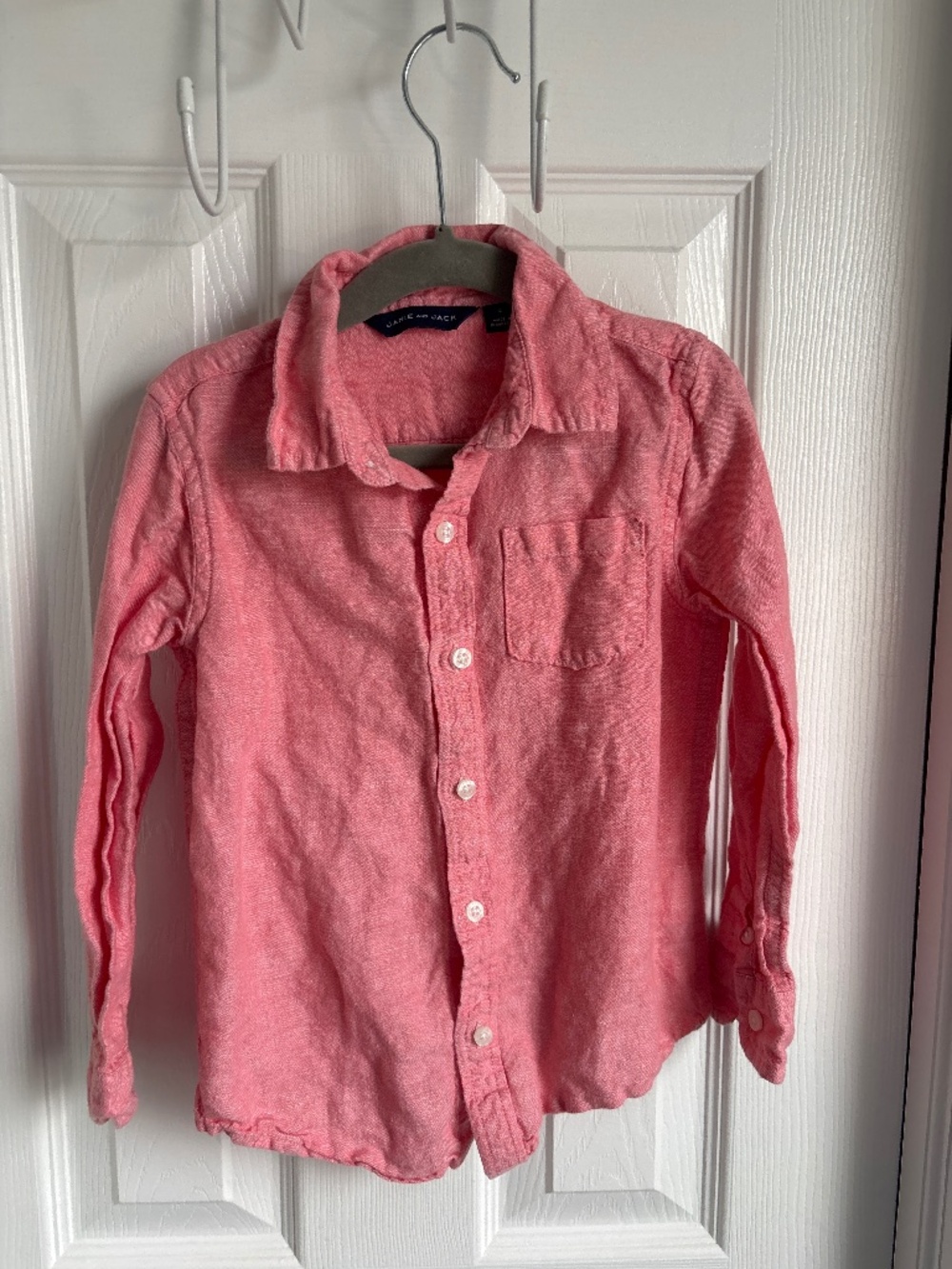 Salmon linen shirt